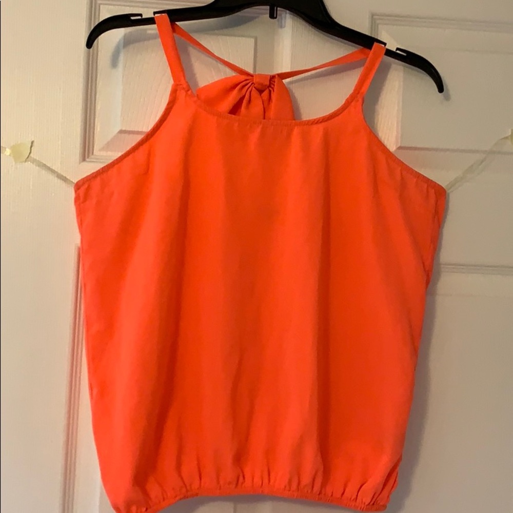 Coral/orange tank top